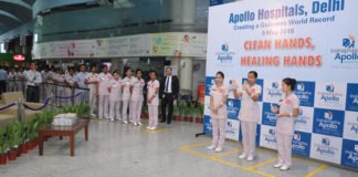 ‘हाथ की सफाई’ में अपोलो अस्पताल का विश्व रिकॉर्ड
