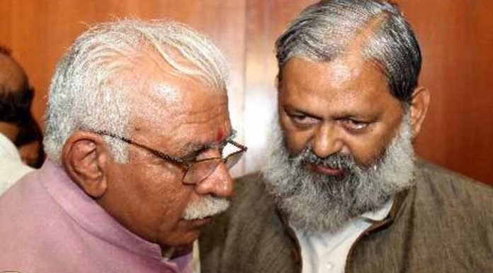 अपनी ही सरकार में राजनीतिक बीमारी से पीडि़त हरियाणा के स्वास्थ्य मंत्री विज