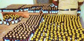 कार से नशीली दवा ट्रामाडोल व कोरेक्स का जखीरा बरामद