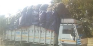 प्रतिबंधित कफ सीरप से भरा ट्रक जब्त