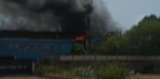 दवा फैक्ट्री में लगी आग