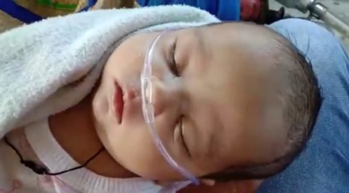 प्राइवेट एम्बुलेंस में ओक्सिजन खत्म होने से बच्चे की मौत