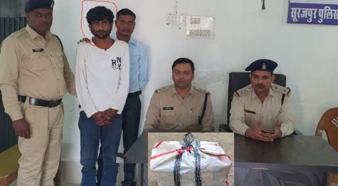 नशीली दवा सप्लाई करने ले जाता युवक गिरफ्तार
