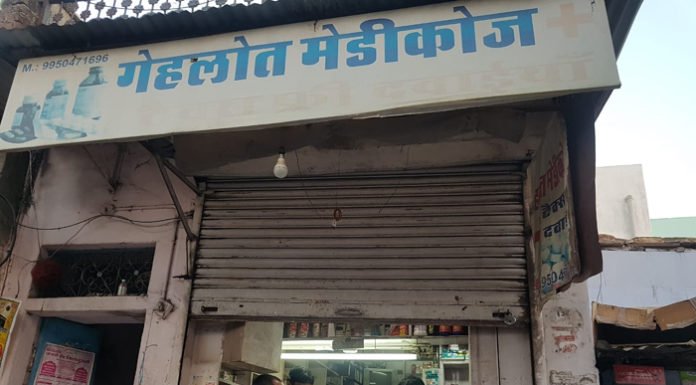 औषधि विभाग का मेडिकल स्टोर पर छापा, दवाइयां जब्त