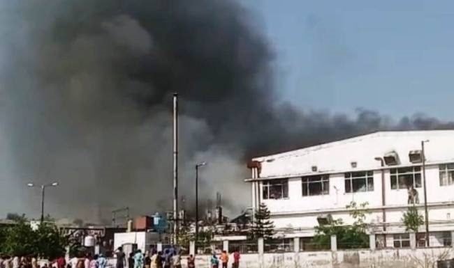 पांवटा साहिब की फार्मा कंपनी में लगी आग, करोड़ों का नुकसान