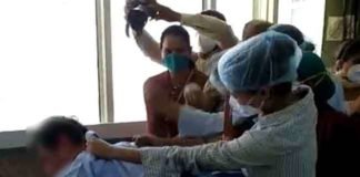 आइसोलेशन वार्ड में डॉक्टर ने स्टाफ नर्स को छेड़ा़, मचा हंगामा
