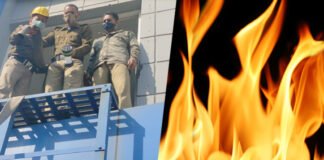 दवा कंपनी में अचानक लगी आग, बाल-बाल बचे कर्मी