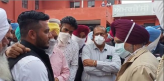 नशा मुक्ति केंद्र में दवा नहीं मिलने पर मंत्री के सामने हुआ हंगामा