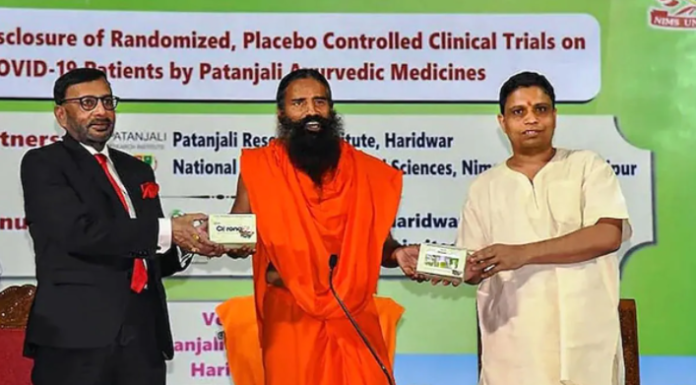 कोरोना काल में ये डिलीवरी कम्पनी कर रही है कोरोनिल की कालाबाजारी, बाबा रामदेव भड़के