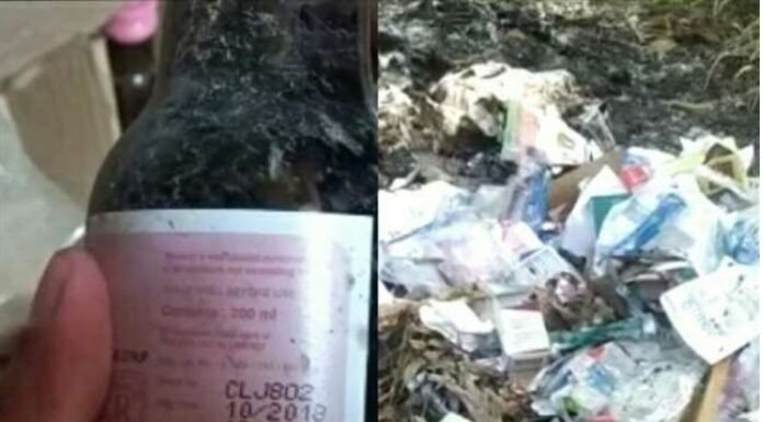 भारी मात्रा में कचरे में फेंक दी दवाएं, जानकारी के बाद हरकत में आया प्रशासन