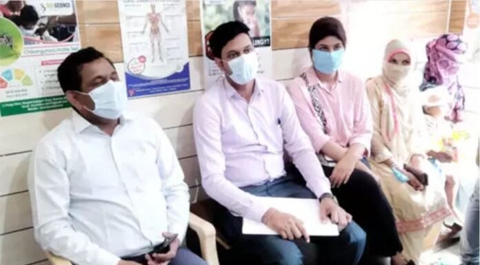 लैबोरेटरी पर स्वास्थ्य विभाग की टीम ने मारा छापा, एमपीटी किट सहित संचालक काबू