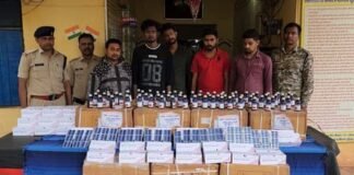 नशीली दवाओं के साथ पांच आरोपी गिरफ्तार, लाखों की दवाएं बरामद नशीली दवाओं