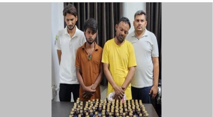 अवैध प्रतिबंधित कोडिन युक्त 220 बोतल कफ सिरप जब्त