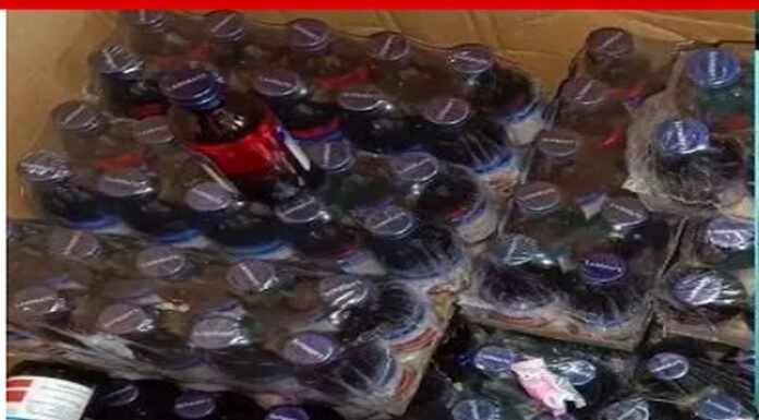भुवनेश्वर में 2400 कफ सिरप की बोतलें जब्त