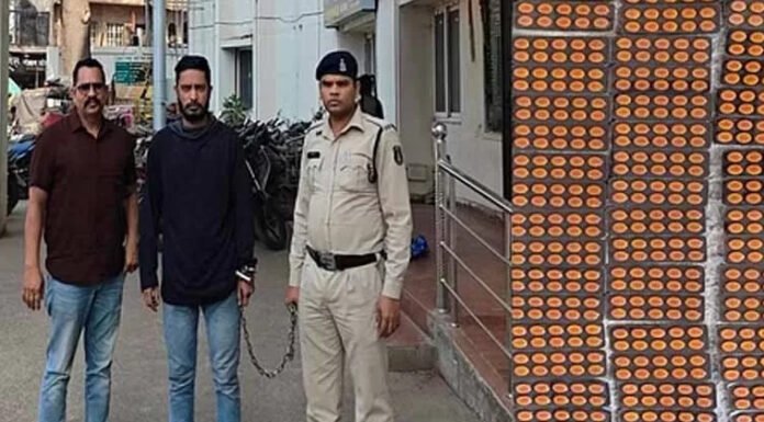 नशीली टेबलेट निट्राजेपम नाईट्रोसन की खेप के साथ हिस्ट्रीशीटर अरेस्ट