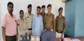 नशीले इंजेक्शन की खेप के साथ रेलवे स्टेशन पर दबोचा तस्कर, जेल भेजा