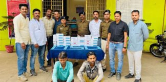 नशीले कैप्सूल बेचने आए दो तस्करों को मौके पर दबोचा