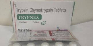 मेडिकल स्टोर पर रेड, ट्रिप्सिन काइमोट्रिप्सिन दवा सीज की