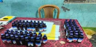 अवैध एस्कफ कफ सिरप की 1,670 बोतलें बरामद, आरोपी फरार