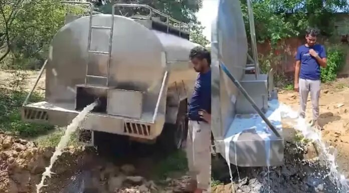 नकली दूध से भरा टैंकर पकड़ा, ग्लूकोज और रिफाइंड तेल से किया गया था तैयार