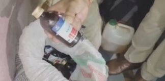 मकान से नशीली सिरप और बेहोशी के इंजेक्शन का जखीरा मिला