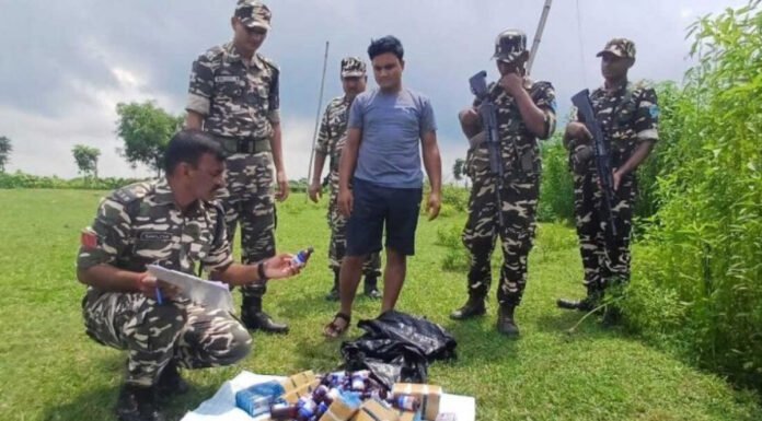 नशीली दवाओं की तस्करी पकड़ी, युवक गिरफ्तार