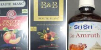 डीसीए ने की छापेमारी, गलत ब्रांड वाले सौंदर्य प्रसाधन और दवाएं जब्त