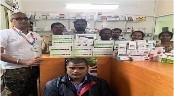 मेडिकल स्टोर पर छापेमारी, एक्सपायर और सैंपल दवाएं जब्त कीं