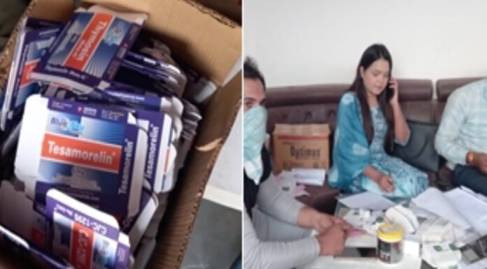 अवैध दवा फैक्ट्री पर रेड, भारी मात्रा में दवाइयां-इंजेक्शन मिलने पर सील