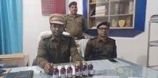 कोडीनयुक्त कफ सिरप की स्कॉर्पियो से तस्करी पकड़ी