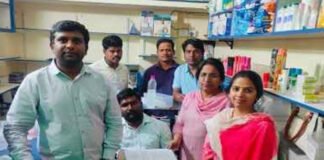 ड्रग लाइसेंस के बिना चल रही दवा दुकान का भंडाफोड़