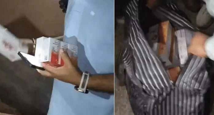 मकान पर रेड कर 27.55 लाख की अवैध दवाइयां बरामद