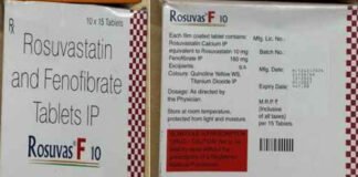 रोसुवास एफ 20 और ‘रोसुवास एफ 10 टैबलेट के नकली संस्करण जब्त