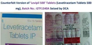 नकली लेविपिल 500 टैबलेट बेचने पर फार्मा डीलर अरेस्ट