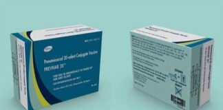 फाइजर ने भारत में न्यूमोकोकल वैक्सीन PCV20 लॉन्च की।