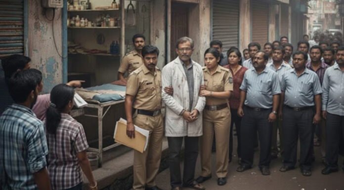 अवैध क्लीनिक चला रहे झोलाछाप डाक्टर को पकड़ा