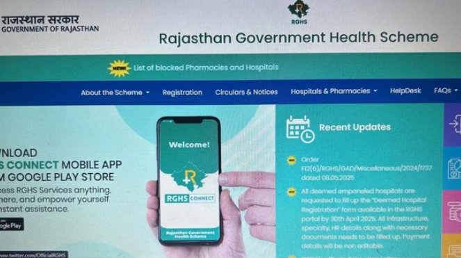 आरजीएचएस घोटाले में 4 फार्मा स्टोर पर FIR