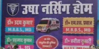 डॉक्टर, संचालक समेत 5 पर एफआईआर, ओटी और दवा स्टोर रूम सील