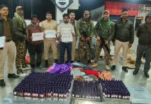 प्रतिबंधित कफ सिरप की ट्रेन से तस्करी पकड़ी