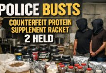 नकली प्रोटीन सप्लीमेंट बनाने वाले गिरोह का भंडाफोड़
