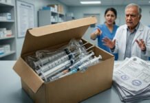 सिरिंज आर्डर लापरवाही, इंसानों के लिए मंगवाई जानवरों वाली सिरिंज