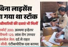 दवा बाजार में रेड, गोदाम से बरामद हुईं सैंपल की दवाएं