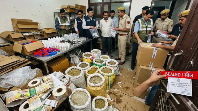 अवैध पॉलीक्लिनिक पर रेड, लाखों की दवाएं सील