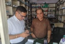 मेडिकल स्टोर पर अवैध रूप से स्टेरॉयड बेचने का मामला पकड़ा