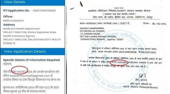 आरटीआई में हेरफेरी कर वित्तीय अनियमितताओं को छुपाने का खेल? सहायक परियोजना निदेशक (APD) बिंदु कुमावत पर लगे तथ्यों को बदलने के गंभीर आरोप, प्रथम अपीलीय अधिकारी के समक्ष अपील दायर