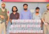 प्रीगाबालिन टैबलेट की बड़ी खेप जब्त, 3 आरोपी अरेस्ट
