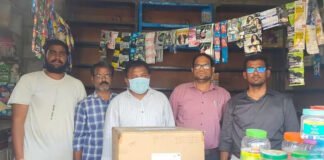 लाइसेंस बगैर चल रहे मेडिकल स्टोर पर रेड, स्टॉक जब्त किया