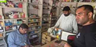 मेडिकल स्टोर पर नशीली दवाइयों की बिक्री का भंडाफोड़