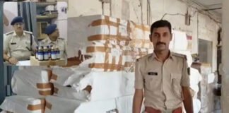 नशीली दवा का भंडाफोड, वेयरहाउस से कफ सिरप की बोतलें जब्त